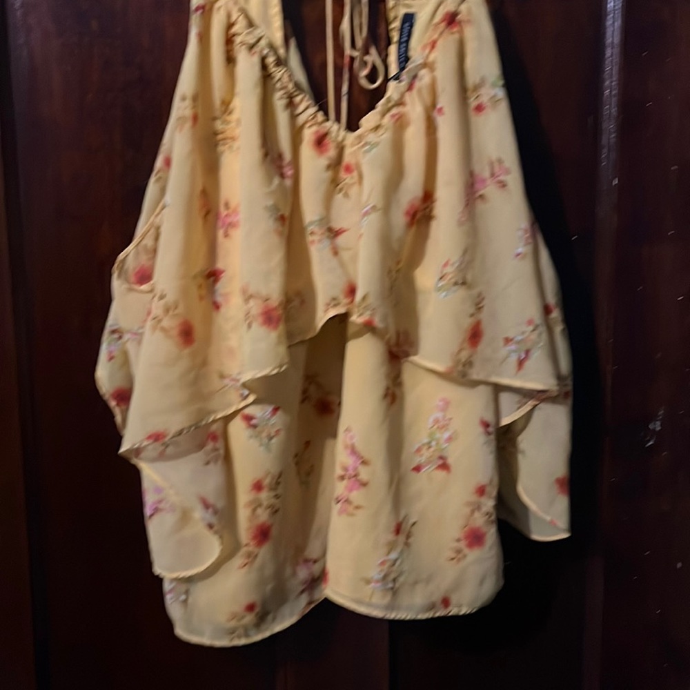 Yellow Cold shoulder